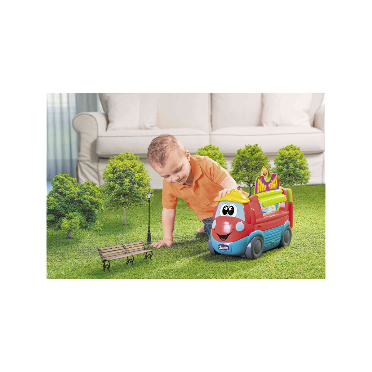 Говорящая игрушка - Фургон-кухня, русско-английская  